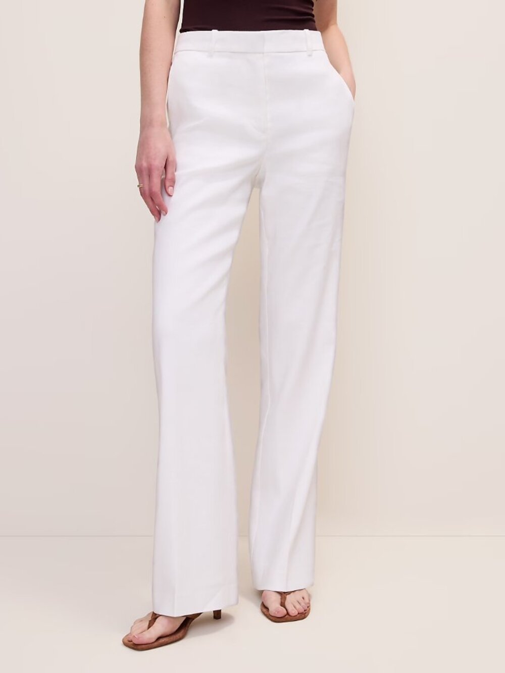 The High Rise Trouser in Linen Blend